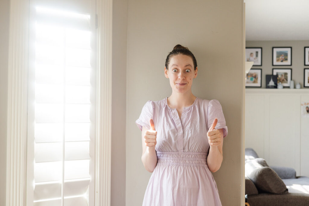 Women in dress doing the actions for Tooty Ta