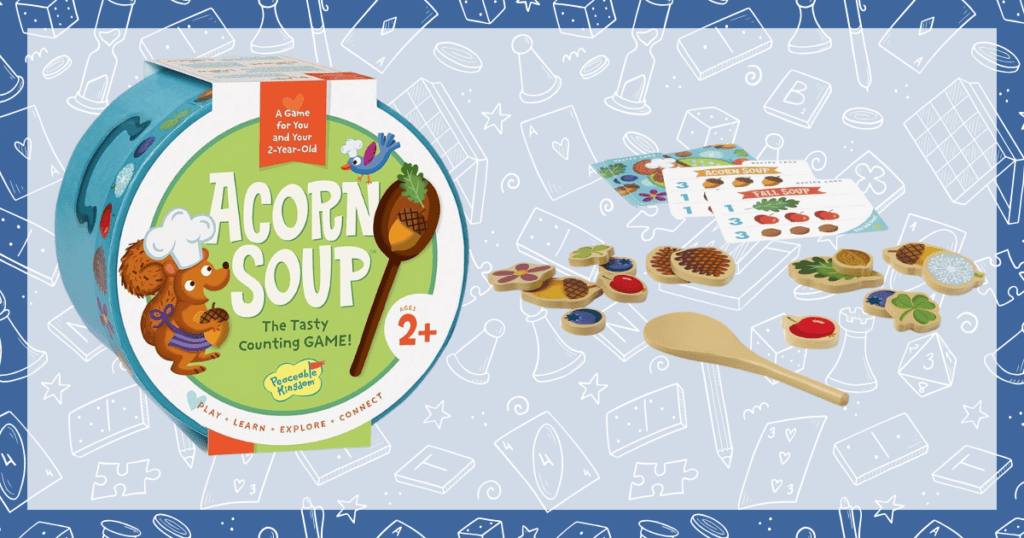 A picture of a game for Toddlers called Acorn Soup Game